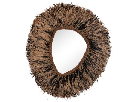 ΔΙΑΚΟΣΜΗΤΙΚΟΣ ΚΑΘΡΕΠΤΗΣ ΤΟΙΧΟΥ GRESSO HM4712 ΙΝΕΣ ΜΠΑΝΑΝΑΣ ΦΥΣΙΚΟ-ΜΑΥΡΟ 90x100Υεκ