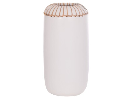 ΕΠΙΤΡΑΠΕΖΙΟ ΔΙΑΚΟΣΜΗΤΙΚΟ ΒΑΖΟ LENNOX HM4675.02S TΕΡΑΚΟΤΑ ΣΕ ΛΕΥΚΟ--Φ18x33Υεκ.