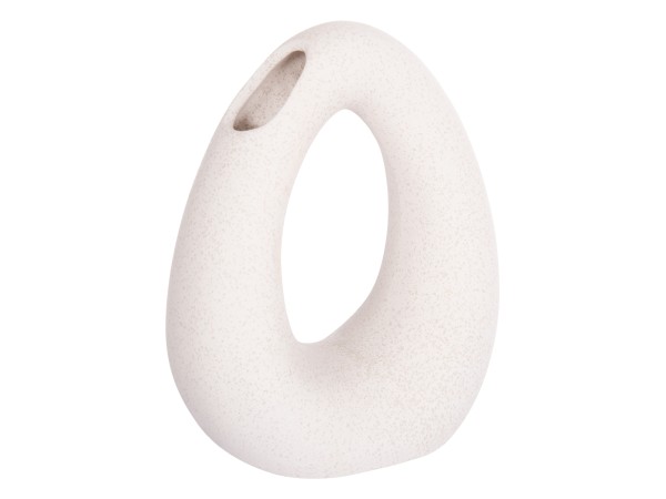 ΕΠΙΤΡΑΠΕΖΙΟ ΚΕΡΑΜΙΚΟ ΔΙΑΚΟΣΜΗΤΙΚΟ ELLIPTO HM4644.01 ΥΠΟΛΕΥΚΟ ΚΡΥΣΤΑΛΛΙΚΟ 16,5x9x20Υεκ