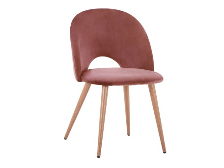 ΚΑΡΕΚΛΑ SADIE ΒΕΛΟΥΔΟ ΣΑΠΙΟ ΜΗΛΟ ΚΑΙ ΜΕΤΑΛΛΙΚΑ ΠΟΔΙΑ HM8544.02 52x49,5x77Υ εκ.