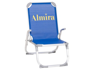 ΚΑΡΕΚΛΑΚΙ ΠΑΡΑΛΙΑΣ ΑΛΟΥΜΙΝΙΟΥ ΒΑΡ.ΤΥΠΟΥ ΥΠΕΡΥΨΩΜΕΝΟ ALMIRA HM6431.01 ΜΠΛΕ 53x68x80Υεκ