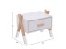 ΚΟΜΟΔΙΝΟ ΠΑΙΔΙΚΟ PASCHAL HM2497.03 ΛΕΥΚΗ ΜΕΛΑΜΙΝΗ-ΠΕΥΚΟ ΣΕ ΦΥΣΙΚΟ 46x30x38Υεκ