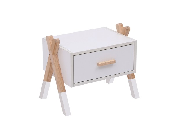 ΚΟΜΟΔΙΝΟ ΠΑΙΔΙΚΟ PASCHAL HM2497.03 ΛΕΥΚΗ ΜΕΛΑΜΙΝΗ-ΠΕΥΚΟ ΣΕ ΦΥΣΙΚΟ 46x30x38Υεκ