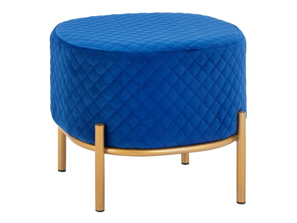 ΣΚΑΜΠΟ SINTA HM8638.08 ΑΠΟ ΜΠΛΕ ΒΕΛΟΥΔΟ ΜΕ ΧΡΥΣΗ ΒΑΣΗ 42x42x38Υ εκ.