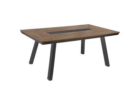 ΤΡΑΠΕΖΙ ΑΛΟΥΜΙΝΙΟΥ TABER ΜΕ POLYWOOD 200X100 ΓΚΡΙ HM5131.12