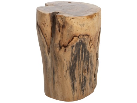 ΒΟΗΘΗΤΙΚΟ ΤΡΑΠΕΖΑΚΙ HM9374 ΑΠΟ ΜΑΣΙΦ ΞΥΛΟ ΤEAK ΦΥΣΙΚΟ Φ30-35X45Υ ΕΚ.