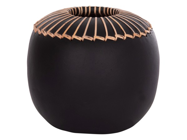 ΕΠΙΤΡΑΠΕΖΙΟ ΔΙΑΚΟΣΜΗΤΙΚΟ ΒΑΖΟ LENNOX HM4675.01L TΕΡΑΚΟΤΑ ΣΕ ΜΑΥΡΟ--Φ22x20Υεκ.