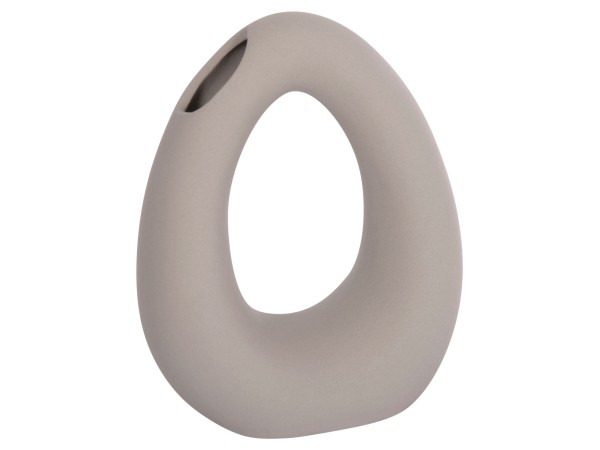 ΕΠΙΤΡΑΠΕΖΙΟ ΚΕΡΑΜΙΚΟ ΔΙΑΚΟΣΜΗΤΙΚΟ ELLIPTO HM4644.03 ΓΚΡΙ ΜΑΤ 16,5x9x20Υεκ