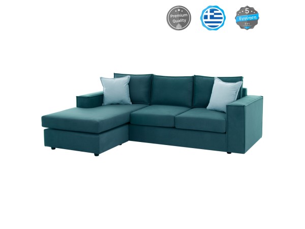 ΚΑΝΑΠΕΣ ΓΩΝΙΑ ΑΝΑΣΤΡΕΨΙΜΗ MONACO ΥΦΑΣΜΑ ΑΛΕΚΙΑΣΤΟ 240x170x86Υεκ. HM3257.05