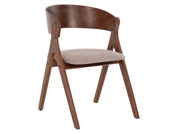 ΚΑΡΕΚΛΑ NEKKER HM9739.01 RUBBERWOOD ΣΕ ΚΑΡΥΔΙ-ΜΠΕΖ ΥΦΑΣΜΑ ΚΑΘΙΣΜΑ 56x55x78Yεκ.
