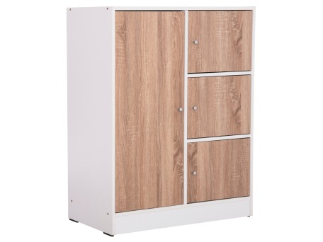 ΝΤΟΥΛΑΠΙ ΜΕ 4 ΑΠΟΘ.ΧΩΡΟΥΣ MATIN HM2479.01 SONAMA OAK-ΛΕΥΚΗ ΜΕΛΑΜΙΝΗ 80x39,5x99,5Υεκ