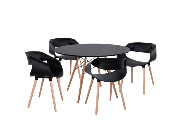 ΣΕΤ ΤΡΑΠΕΖΑΡΙΑΣ 5ΤΜΧ MAGGIE HM21187 MDF TOP & ΠΟΛΥΠΡΟΠΥΛΕΝΙΟ ΣΕ ΜΑΥΡΟ ΧΡΩΜΑ ΣΕΤ ΤΡΑΠΕΖΑΡΙΑΣ 5ΤΜΧ MAGGIE HM21187 MDF TOP & ΠΟΛΥΠΡΟΠΥΛΕΝΙΟ ΣΕ ΜΑΥΡΟ ΧΡΩΜΑ