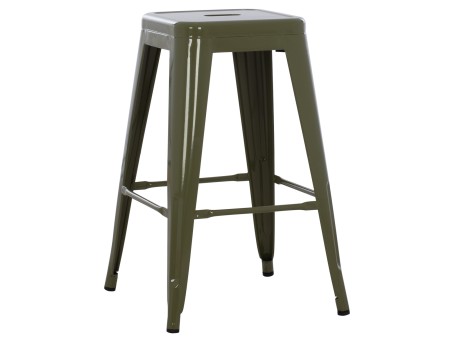 ΣΚΑΜΠΟ ΜΕΣΑΙΟΥ ΥΨΟΥΣ ΜΕΤΑΛΛΙΚΟ MELITA-PRO HM8573.43 DARK OLIVE GREEN 43x43x67Υεκ.