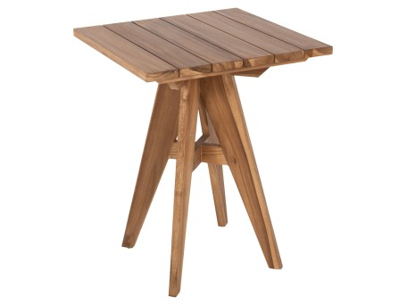 ΤΡΑΠΕΖΙ ΤΕΤΡΑΓΩΝΟ LEO HM9860.11 ΜΑΣΙΦ ΞΥΛΟ ΤΕΑΚ 60x60x75Υεκ.