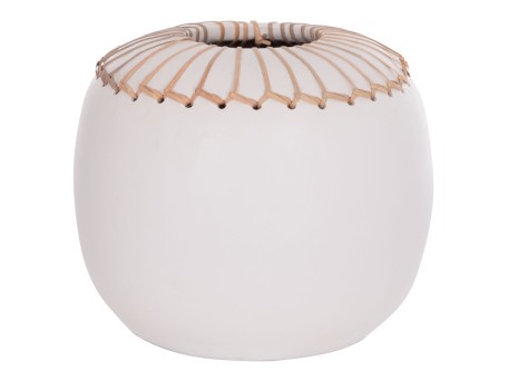 ΕΠΙΤΡΑΠΕΖΙΟ ΔΙΑΚΟΣΜΗΤΙΚΟ ΒΑΖΟ LENNOX HM4675.02L TΕΡΑΚΟΤΑ ΣΕ ΛΕΥΚΟ--Φ22x20Υεκ.