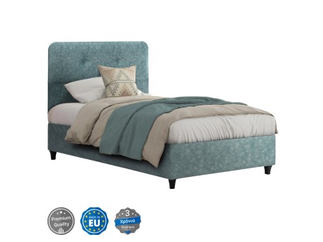 ΚΡΕΒΑΤΙ DOLORES LIGHT GREEN HM648.27 ΓΙΑ ΣΤΡΩΜΑ 120x200 εκ.