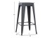 ΣΚΑΜΠΟ ΜΠΑΡ ΜΕΤΑΛΛΙΚΟ MELITA-PRO HM8642.50 ΣΕ ΓΚΡΙ 43x43x78Υεκ.