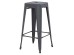 ΣΚΑΜΠΟ ΜΠΑΡ ΜΕΤΑΛΛΙΚΟ MELITA-PRO HM8642.50 ΣΕ ΓΚΡΙ 43x43x78Υεκ.