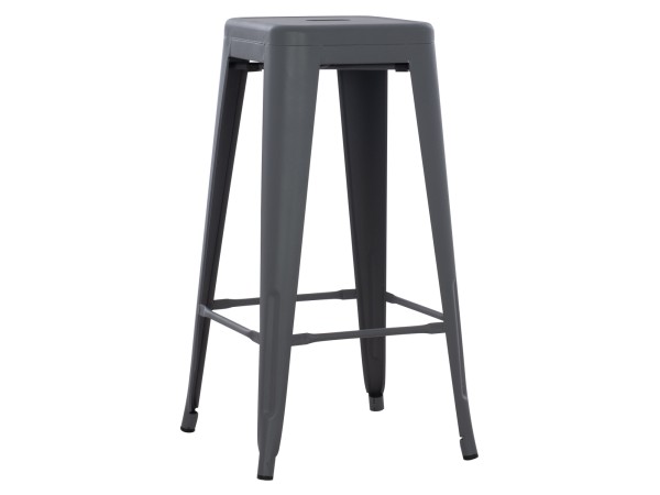 ΣΚΑΜΠΟ ΜΠΑΡ ΜΕΤΑΛΛΙΚΟ MELITA-PRO HM8642.50 ΣΕ ΓΚΡΙ 43x43x78Υεκ.
