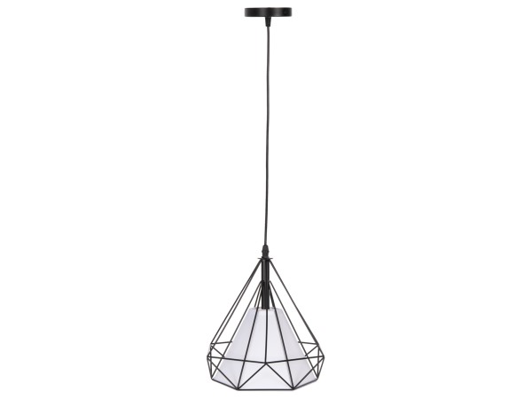 ΦΩΤΙΣΤΙΚΟ ΟΡΟΦΗΣ ΚΡΕΜΑΣΤΟ HM4065 ΜΑΥΡΟ ΜΕΤΑΛΛΙΚΟ ΚΑΠΕΛΟ-ΛΕΥΚΟ ΚΑΛΥΜΜΑ ΛΑΜΠΤΗΡΑ 25x25x125Y εκ.