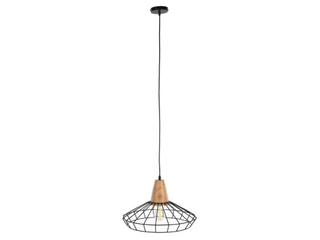 ΦΩΤΙΣΤΙΚΟ ΟΡΟΦΗΣ ΚΡΕΜΑΣΤΟ HM4160 ΜΑΥΡΟ ΜΕΤΑΛΛΟ-ΞΥΛΟ Φ39x117Υεκ