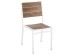 ΚΑΡΕΚΛΑ ΑΛΟΥΜΙΝΙΟΥ SAGA HM6063.01 ΛΕΥΚΗ ΜΕ POLYWOOD 46x52x86Υεκ.
