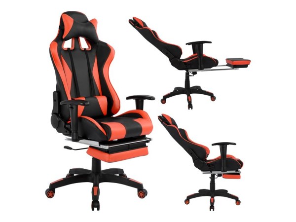 ΚΑΡΕΚΛΑ ΓΡΑΦΕΙΟΥ GAMING HM1063.01 SPEED ΜΑΥΡΟ ΚΟΚΚΙΝΟ & ΥΠΟΠΟΔΙΟ 68 x 71,5 x 134 cm ΚΑΡΕΚΛΑ ΓΡΑΦΕΙΟΥ GAMING HM1063.01 SPEED ΜΑΥΡΟ ΚΟΚΚΙΝΟ & ΥΠΟΠΟΔΙΟ 68 x 71,5 x 134 cm