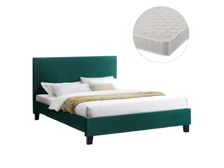 ΚΡΕΒΑΤΙ ΜΕ ΣΤΡΩΜΑ BECCA HM21283.06 ΚΥΠΑΡΙΣΣΙ ΒΕΛΟΥΔΟ--ΓΙΑ 150x200εκ