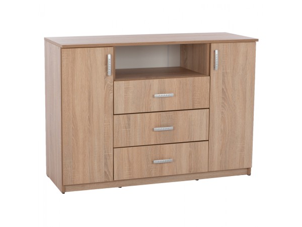 ΜΠΟΥΦΕΣ ΜΕ 2 ΝΤΟΥΛΑΠΙΑ Κ 3 ΣΥΡΤΑΡΙΑ ADLER SONAMA OAK HM2430 120X45X85Yεκ.