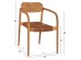 ΠΟΛΥΘΡΟΝΑ OSLO HM9636.01 ΞΥΛΟ TEAK ΦΥΣΙΚΟ & ΚΑΦΕ ΣΧΟΙΝΙ 55x54x80Y εκ.