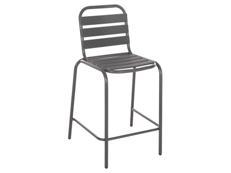 ΣΚΑΜΠΟ ΜΠΑΡ ΜΕΣ.ΥΨΟΥΣ LAURA HM6065.01 ΜΕΤΑΛ.ΣΚΕΛΕΤΟΣ-ΑΛΟΥΜΙΝΙΟ ΣΕ ΓΚΡΙ 58,5x58x104Υ εκ.