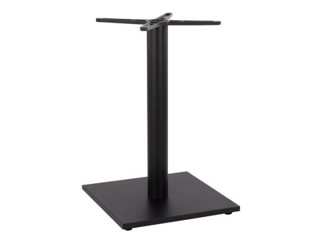 ΒΑΣΗ ΜΕΤΑΛΛΙΚΗ ΜΑΥΡΗ ΜΑΤ 45Χ45Χ72εκ. ΜΕ ΣΤΑΥΡΟ 45Χ45 ΚΑΙ ΡΕΓΟΥΛΑΤΟΡΟΥΣ HM438