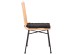 ΚΑΡΕΚΛΑ ALLEGRA HM5705.11 ΜΑΥΡΗ ΜΕΤΑΛΛΙΚΗ ΜΕ ΜΑΞΙΛΑΡΙ-WICKER ΜΠΕΖ 46,5x50x85Υεκ.