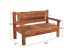 ΠΑΓΚΑΚΙ 3ΘΕΣΙΟ THREEWAY HM9454.01 ΑΝΑΚΥΚΛΩΜΕΝΑ ΞΥΛΑ ΜΙΧ 159,5x80x100Υεκ.