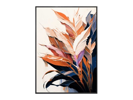 ΠΙΝΑΚΑΣ TOIXOY TROPICO HM4547.02 ΚΟΡΝΙΖΑ ΜΑΥΡΗ-ΚΑΜΒΑΣ ΕΚΤΥΠΩΣΗ ΦΥΛΛΑ 52,5x2,8x72,5Υεκ.