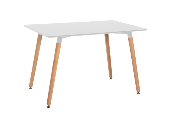 ΤΡΑΠΕΖΙ MINIMAL HM8581.01 ΛΕΥΚΟ MDF-ΠΟΔΙΑ ΟΞΙΑ ΣΕ ΦΥΣΙΚΟ ΧΡΩΜΑ- 120Χ60X74Υεκ.