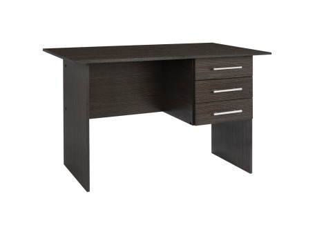 ΓΡΑΦΕΙΟ ΜΕΛΑΜΙΝΗΣ ENSLEY HM2029.01 ΜΕ 3 ΣΥΡΤΑΡΙΑ ZEBRANO 120X60X76 εκ.