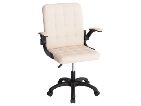 ΚΑΡΕΚΛΑ ΓΡΑΦΕΙΟΥ PORTIMA HM1197.04 ΜΠΕΖ PVC-ΜΑΥΡΟΣ NYLON ΣΚΕΛΕΤΟΣ & ΒΑΣΗ 66.5x57x97Υεκ