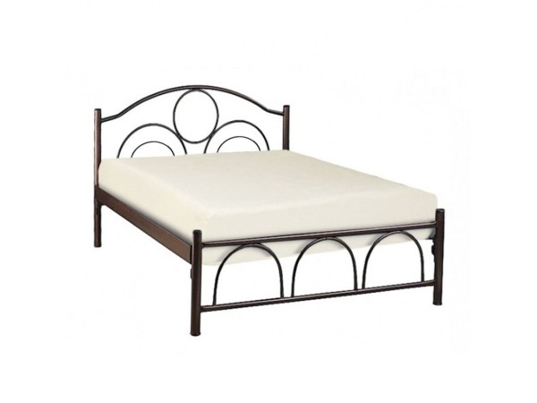 ΜΕΤΑΛΛIKO ΚΡΕΒΑΤΙ ΚΥΚΛΟΣ 150x200x90Yεκ. ΚΑΦΕ HM10366.01