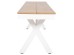 ΠΑΓΚΑΚΙ ΑΛΟΥΜΙΝΙΟΥ TAWNEE HM6038.02 ΛΕΥΚΟ-POLYWOOD ΚΑΘΙΣΜΑ ΦΥΣΙΚΟ 150x36x45Υεκ.