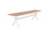 ΠΑΓΚΑΚΙ ΑΛΟΥΜΙΝΙΟΥ TAWNEE HM6038.02 ΛΕΥΚΟ-POLYWOOD ΚΑΘΙΣΜΑ ΦΥΣΙΚΟ 150x36x45Υεκ.