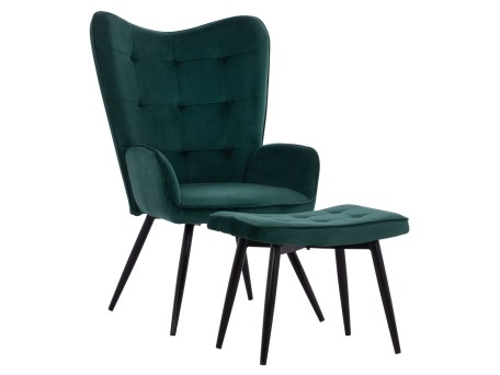 ΠΟΛΥΘΡΟΝΑ ΜΠΕΡΖΕΡΑ CRAWLEY ΜΕ ΥΠΟΠΟΔΙΟ HM8918.03 ΚΥΠΑΡΙΣΣΙ ΒΕΛΟΥΔΟ 70x57x103 εκ.