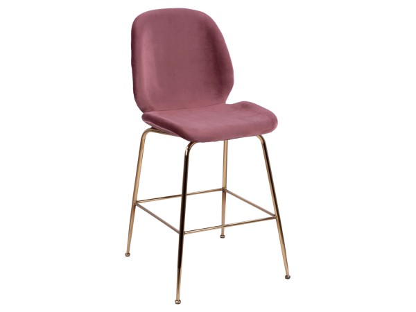 ΣΚΑΜΠΟ ΜΕΣΑΙΟΥ ΥΨΟΥΣ NORA HM8524.02 ΒΕΛΟΥΔΟ ΣΑΠΙΟ ΜΗΛΟ & ΧΡΥΣΟ ΜΕΤΑΛΛΙΚΟ ΣΚΕΛΕΤΟ 48x61x103 εκ.