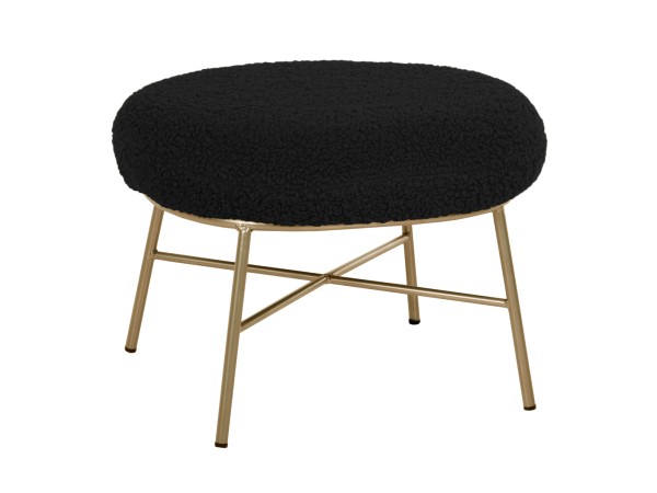 ΣΚΑΜΠΟ ΥΠΟΠΟΔΙΟ TRUDI HM8640.24 ΜΠΟΥΚΛΕ ΜΑΥΡΟ ΜΕ ΧΡΥΣΗ ΒΑΣΗ 56x47x40Y εκ.