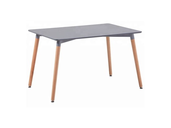 ΤΡΑΠΕΖΙ MINIMAL HM008.10 ΓΚΡΙ ΜΕ ΞΥΛΙΝΑ ΠΟΔΙΑ ΟΞΙΑ 120X80X73Υ εκ.