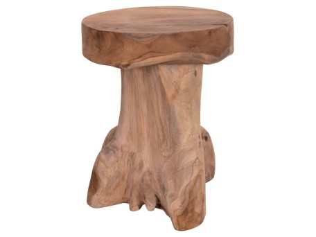 ΒΟΗΘΗΤΙΚΟ ΤΡΑΠΕΖΑΚΙ LOGG HM9351.11 ΜΑΣΙΦ ΞΥΛΟ ΤEAK ΦΥΣΙΚΟ Φ35X45Yεκ.