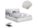 ΚΡΕΒΑΤΙ ΔΙΠΛΟ & ΣΤΡΩΜΑ BOBBI HM21271.01 ΛΕΥΚΟ PU ΜΕ ΑΠΟΘ.ΧΩΡΟ--ΓΙΑ 150x200εκ