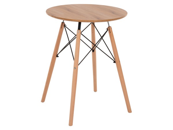 ΤΡΑΠΕΖΙ ΣΤΡΟΓΓΥΛΟ MINIMAL HM0060.04 ΦΥΣΙΚΟ ΧΡΩΜΑ MDF-ΠΟΔΙΑ ΟΞΙΑΣ ΣΕ ΦΥΣΙΚΟ ΧΡΩΜΑ Φ60Χ76Υεκ.