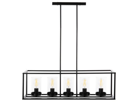 ΦΩΤΙΣΤΙΚΟ ΟΡΟΦΗΣ ΚΡΕΜΑΣΤΟ HM4082 ΜΑΥΡΟ ΜΕΤΑΛΛΟ ΚΑΙ ΓΥΑΛΙ 80x25x23,5-85Yεκ.