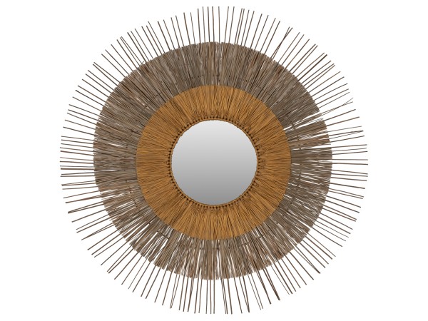 ΚΑΘΡΕΠΤΗΣ ΜΕ ΠΛΑΙΣΙΟ MENDONG GRASS Φ105εκ ΣΕ ΧΡΩΜΑ ΦΥΣΙΚΟ ΧΡΥΣΟ HM7798